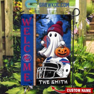 Buffalo Bills Welcome Halloween 2024 Personalized House Garden Flag