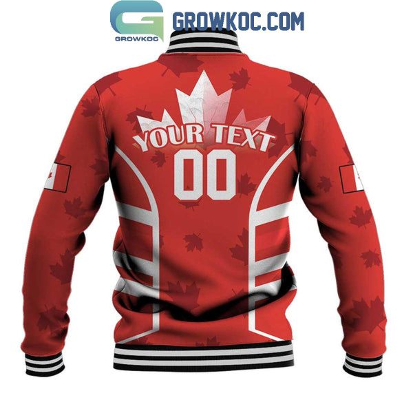 Canada Rugby Go Canucks Maple Leaf Pacific Personalized Baseball Jacket