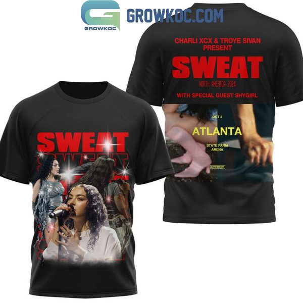 Charli XCX Troye Sivan Sweat North America 2024 Tour Hoodie T-Shirt