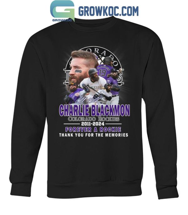 Charlie Blackmon Forever A Rookie 2011-2024 Colorado Rockies T-Shirt