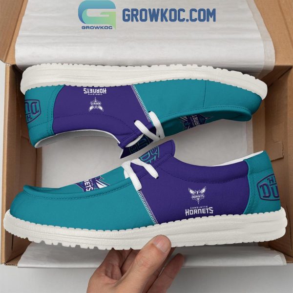 Charlotte Hornets 2024 Personalized Hey Dude Shoes