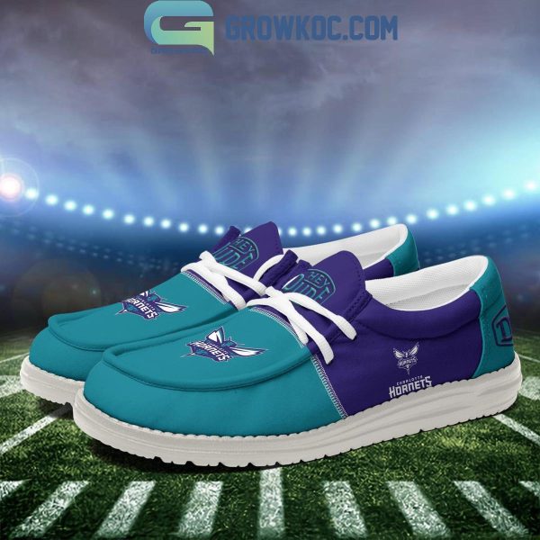 Charlotte Hornets 2024 Personalized Hey Dude Shoes