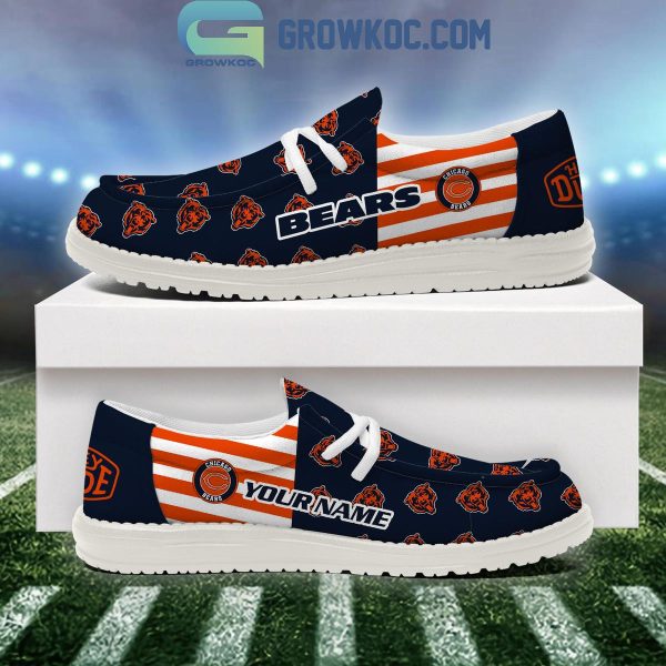 Chicago Bears 2024 Version Personalized Hey Dude Shoes