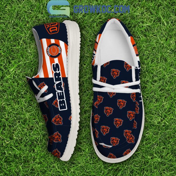 Chicago Bears 2024 Version Personalized Hey Dude Shoes