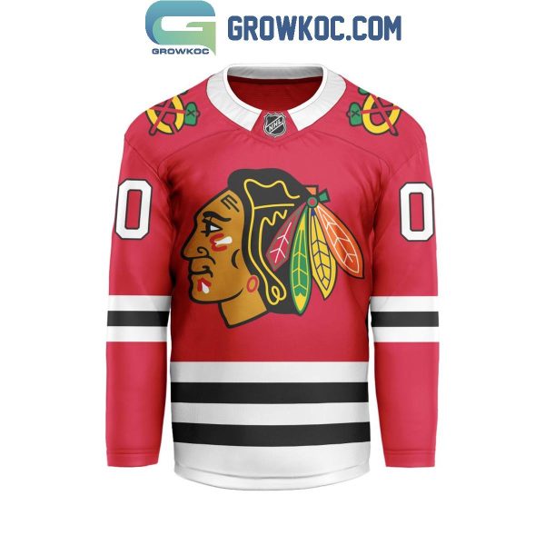 Chicago Blackhawks Be The Fighter 2024 Home Personalized Hockey Jersey