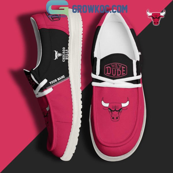 Chicago Bulls 2024 Personalized Hey Dude Shoes