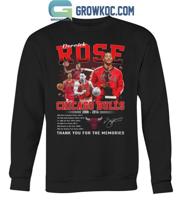 Chicago Bulls Derrick Rose NBA Most Valuable Player 2011 Thank You T-Shirt