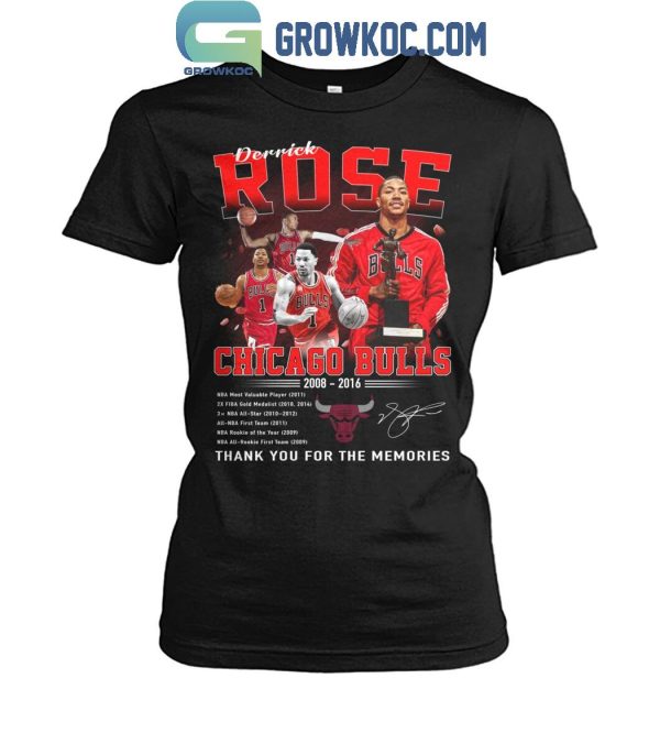 Chicago Bulls Derrick Rose NBA Most Valuable Player 2011 Thank You T-Shirt