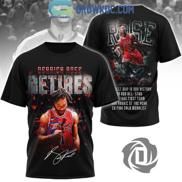 Chicago Bulls Derrick Rose Retires Era Hoodie T-Shirt