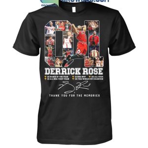 Chicago Bulls Derrick Rose Thank You For The Memories T-Shirt