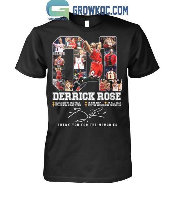 Chicago Bulls Derrick Rose Thank You For The Memories T-Shirt