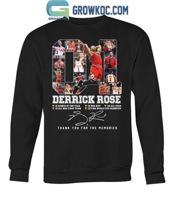 Chicago Bulls Derrick Rose Thank You For The Memories T-Shirt