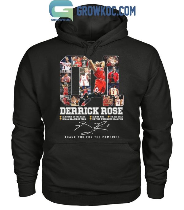 Chicago Bulls Derrick Rose Thank You For The Memories T-Shirt