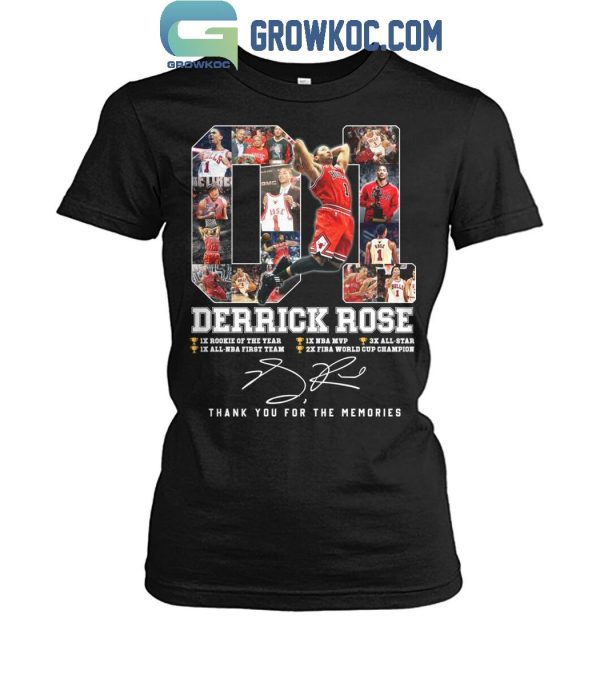 Chicago Bulls Derrick Rose Thank You For The Memories T-Shirt