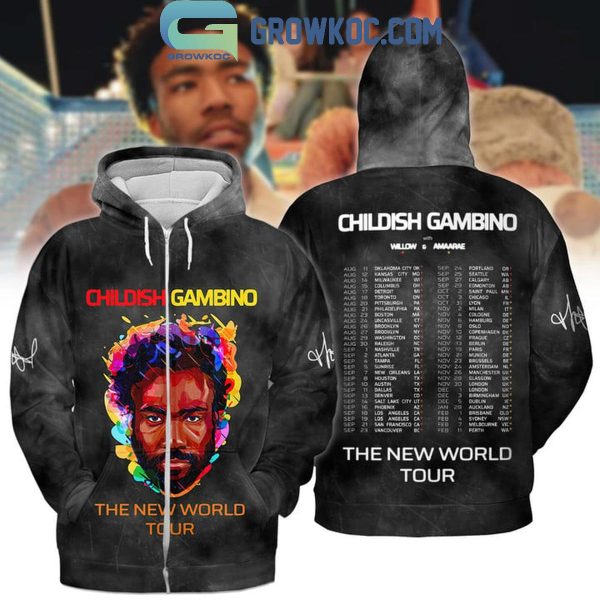 Childish Gambino The New World Tour 2024 Schedule Hoodie T-Shirt