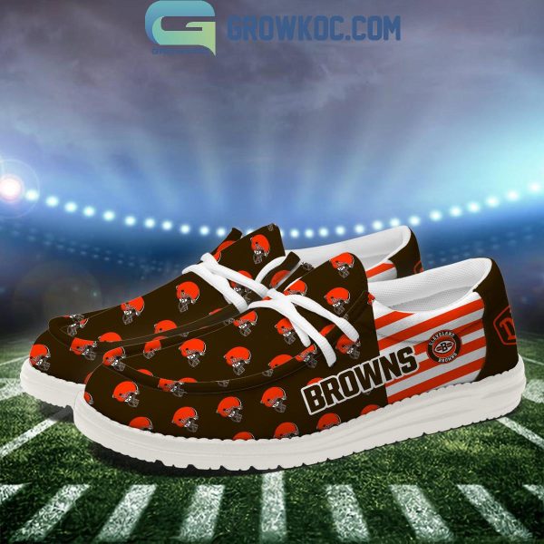 Cleveland Browns 2024 Version Personalized Hey Dude Shoes