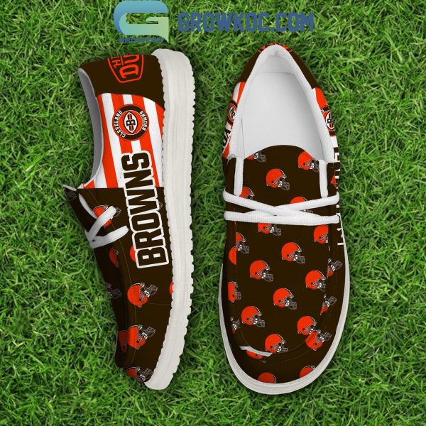 Cleveland Browns 2024 Version Personalized Hey Dude Shoes