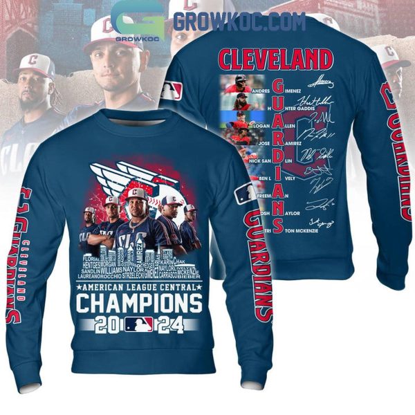 Cleveland Guardians America League Central Champions Skyline 2024 Hoodie T-Shirt