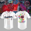 Detroit Tigers 50th Anniversary Hello Kitty Thank You 2024 Baseball Jersey