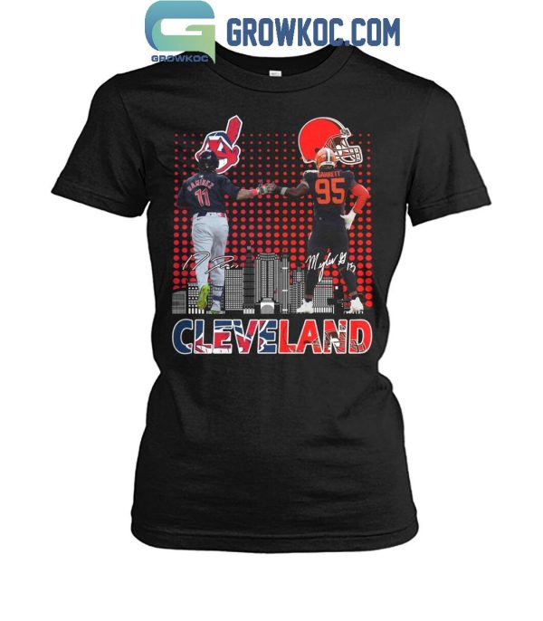 Cleveland Guardians Jose Ramirez Cleveland Browns Myles Garrett Proud T-Shirt