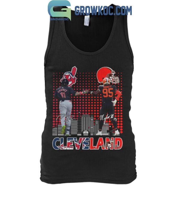 Cleveland Guardians Jose Ramirez Cleveland Browns Myles Garrett Proud T-Shirt