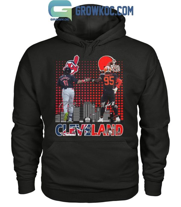 Cleveland Guardians Jose Ramirez Cleveland Browns Myles Garrett Proud T-Shirt