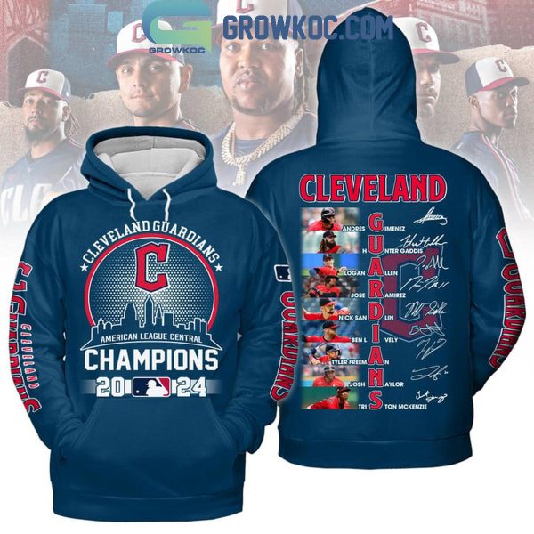 Cleveland Guardians Skyline American League Central Champs 2024 Hoodie T-Shirt