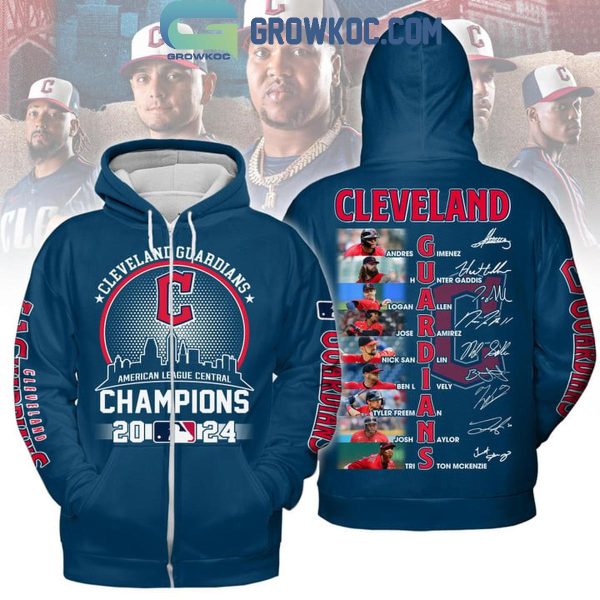 Cleveland Guardians Skyline American League Central Champs 2024 Hoodie T-Shirt