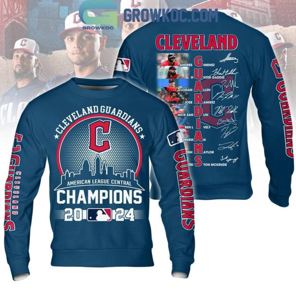 Cleveland Guardians Skyline American League Central Champs 2024 Hoodie T-Shirt