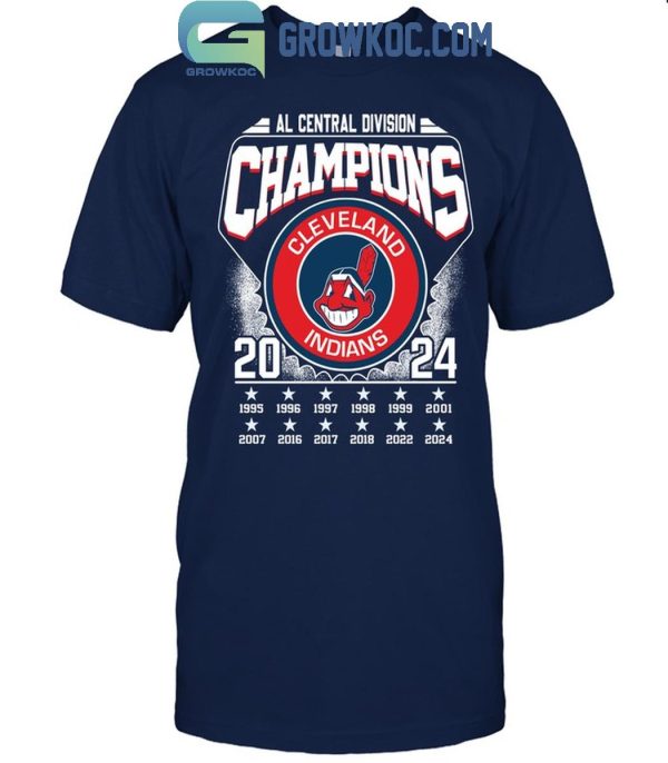 Cleveland Indians AL Central Division Champions 2024 Cleveland Guardians T-Shirt