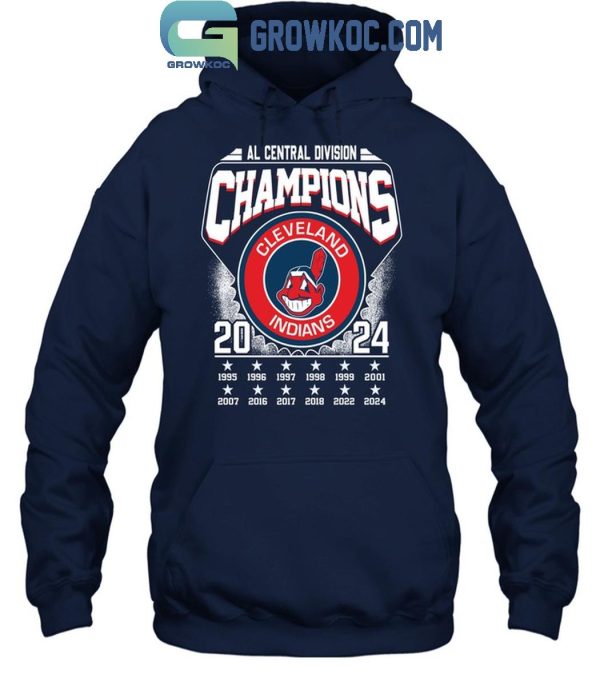 Cleveland Indians AL Central Division Champions 2024 Cleveland Guardians T-Shirt