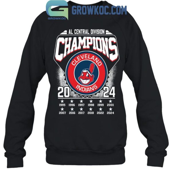 Cleveland Indians AL Central Division Champions 2024 Cleveland Guardians T-Shirt