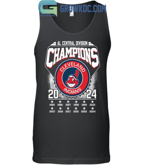 Cleveland Indians AL Central Division Champions 2024 Cleveland Guardians T-Shirt