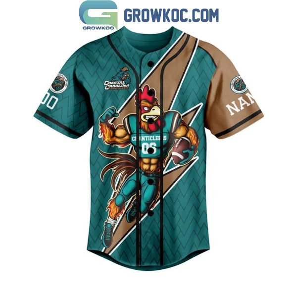 Coastal Carolina Chanticleers Your Approval Not Required Personalized Baseball Jersey