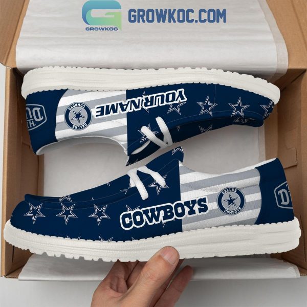 Dallas Cowboys 2024 Version Personalized Hey Dude Shoes