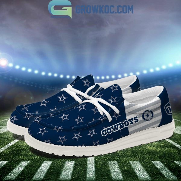 Dallas Cowboys 2024 Version Personalized Hey Dude Shoes