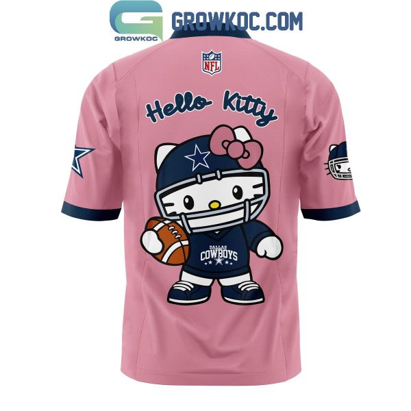 Dallas Cowboys 50th Anniversary Of Hello Kitty 2024 Celebrating Football Jersey Pink