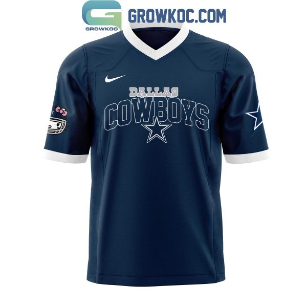 Dallas Cowboys Celebrating 50th Anniversary Of Hello Kitty Navy Football Jersey