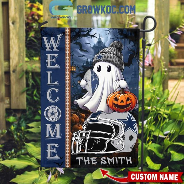 Dallas Cowboys Welcome Halloween 2024 Personalized House Garden Flag