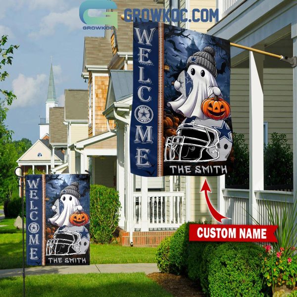 Dallas Cowboys Welcome Halloween 2024 Personalized House Garden Flag