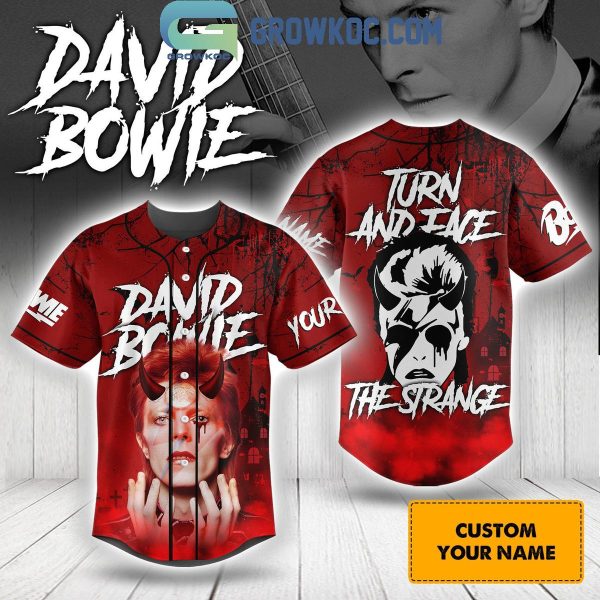 David Bowie Turn And Face The Strange Personalized Baseball Jersey