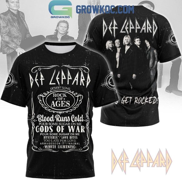 Def Leppard Let’s Get Rocked Blood Runs Cold God Of War Hoodie T-Shirt