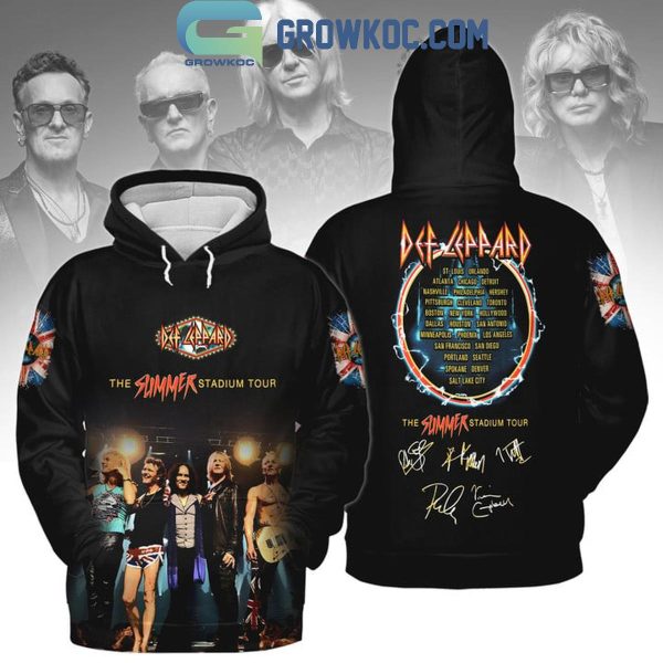 Def Leppard The Summer Stadium Tour Thank You For The Memories 2024 Hoodie T-Shirt