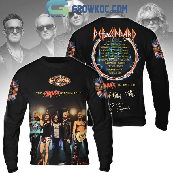 Def Leppard The Summer Stadium Tour Thank You For The Memories 2024 Hoodie T-Shirt