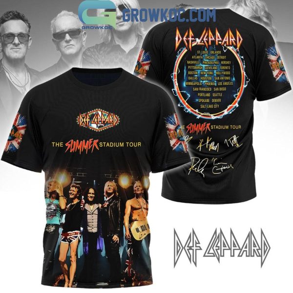 Def Leppard The Summer Stadium Tour Thank You For The Memories 2024 Hoodie T-Shirt