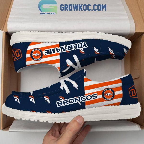 Denver Broncos 2024 Version Personalized Hey Dude Shoes