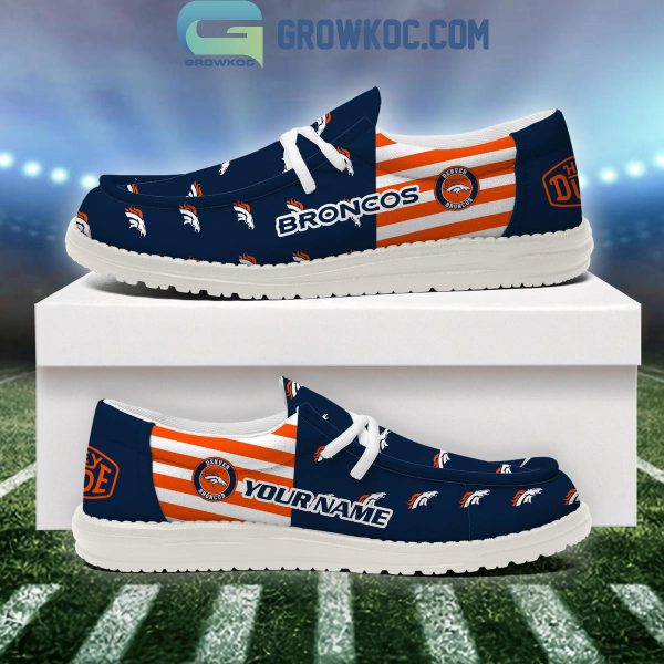 Denver Broncos 2024 Version Personalized Hey Dude Shoes