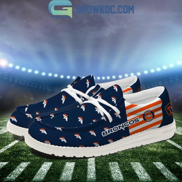 Denver Broncos 2024 Version Personalized Hey Dude Shoes