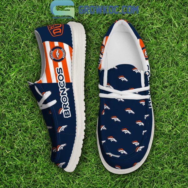 Denver Broncos 2024 Version Personalized Hey Dude Shoes