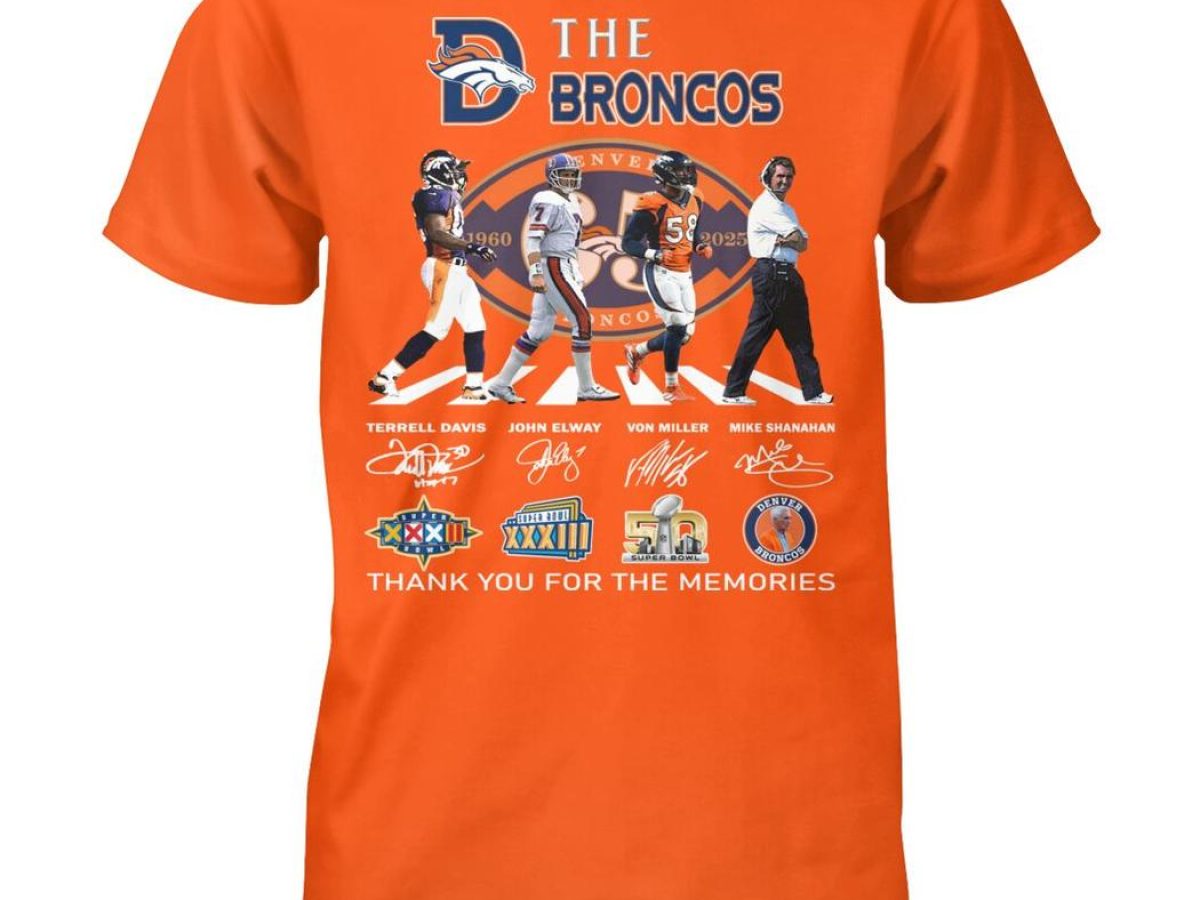 Denver Broncos 65 Years Of The Memories And Victory T Shirt Growkoc